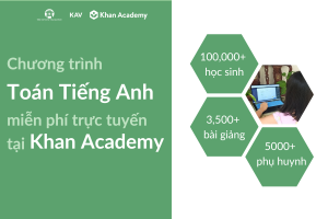 Chương trình Toán tiếng Anh trực tuyến, miễn phí tại Khan Academy